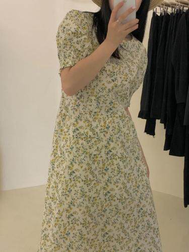 夏季新款碎花修身连衣裙，女装连衣裙，Here Bella(5F)