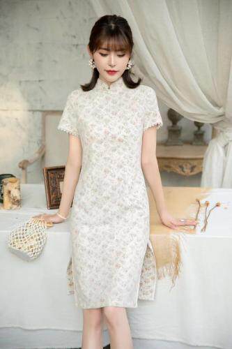 【现货】夏季新款碎花改良旗袍，女装婚纱/旗袍/礼服，芷炫