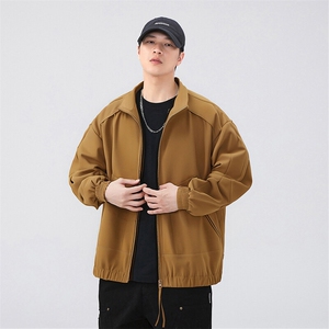 新款中性风户外夹克男立领纯色上衣冲锋衣外套DSA157B-JK7822-P60图片