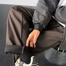 【加绒防水冲锋裤】D2216-TP50控价68冬季拉链设计感高街长裤男，男装休闲裤，电商A102-1