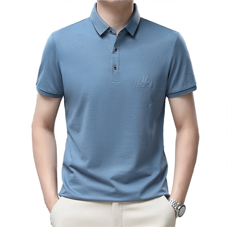 男士短袖夏季休闲t恤百搭polo衫中年爸爸夏装上衣QP1628-P57,男装Polo衫,星座1105-3
