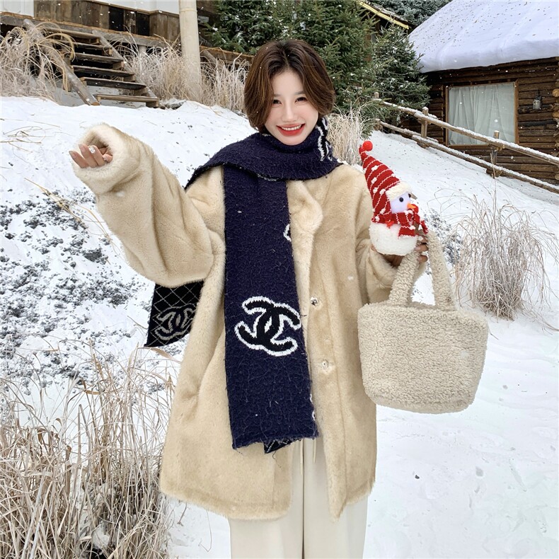 高级感仿水貂毛皮草外套女2025新款毛绒大衣2C227/3362/P245K368,女装短外套,2C227