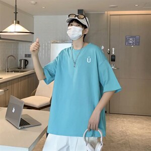 男圆领T恤宽松短袖DT04P26图片