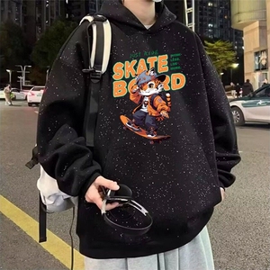 闪闪满天星卫衣连帽重磅开衫男女春秋情侣装亮片细闪上衣A056/P55图片