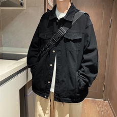 F168-P42港风潮牌ins牛仔外套男春季新款宽松个性工装夹克现货，男装夹克，星座512-6