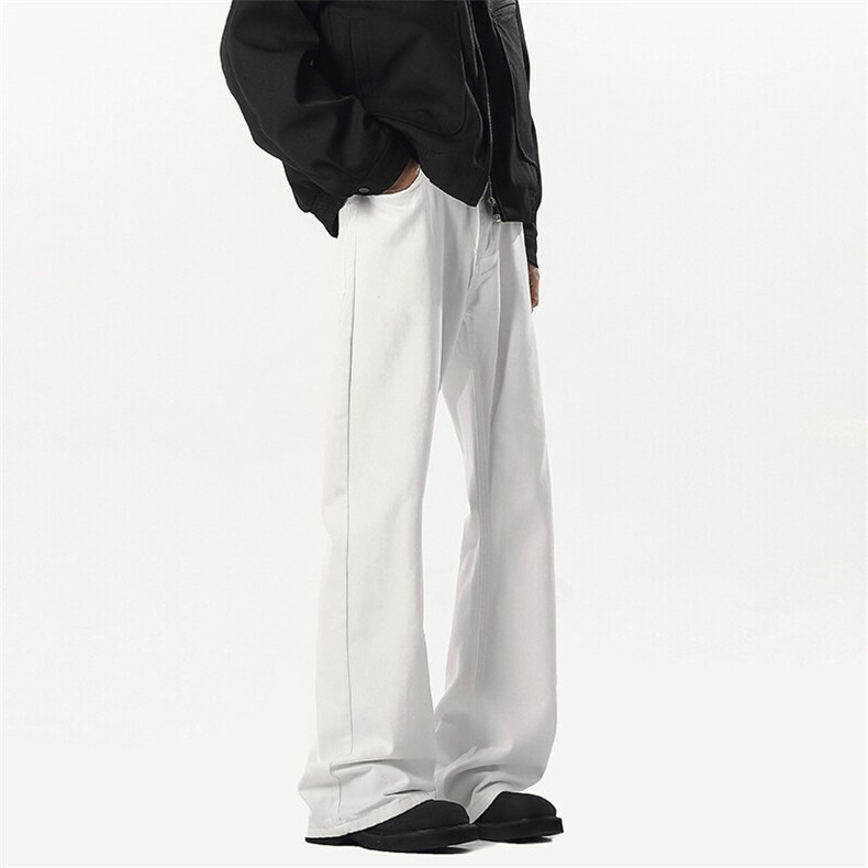 B258-K2710-P50控78抖音品质弯刀微喇牛仔裤78%棉22%聚酯纤维,男装休闲裤,电商B258