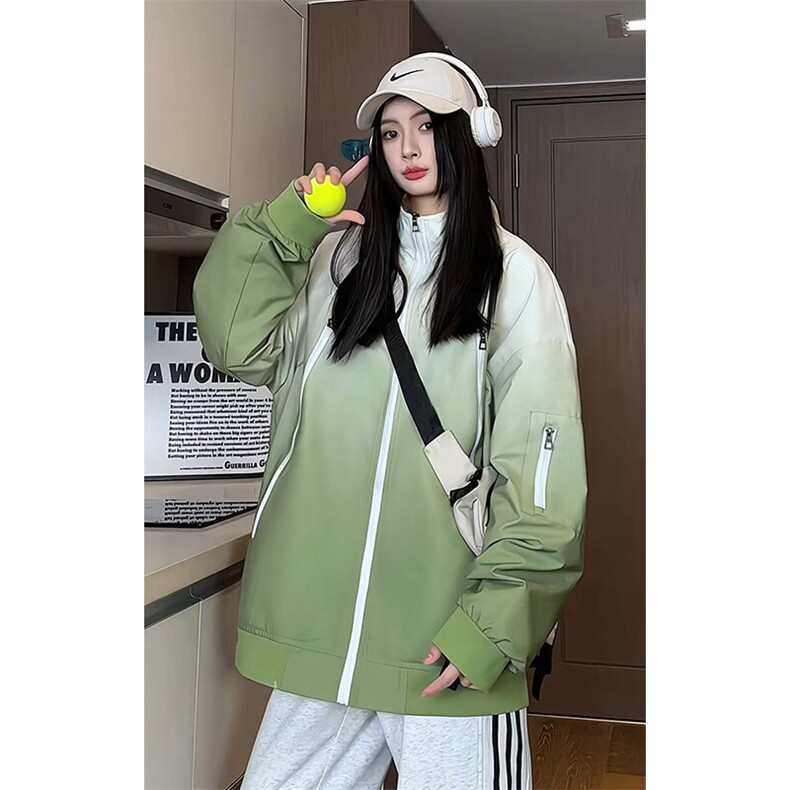 特批P58无差价春新渐变ootd翻领夹克男中性防泼水冲锋衣外套J2672，男装夹克，电商A001