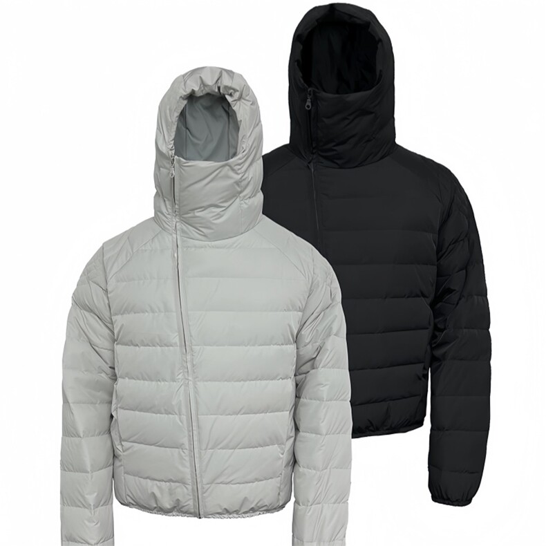 2025新款设计90白鸭绒潮排骨服情侣款羽绒服，男装羽绒服，星座218-2