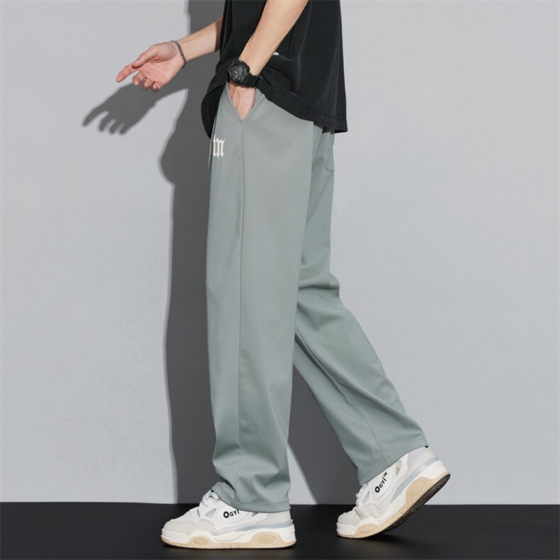宽松阔腿休闲裤男潮流痞帅美式复古小众垂坠感直筒裤DY563-P55,男装休闲裤,电商A178-1