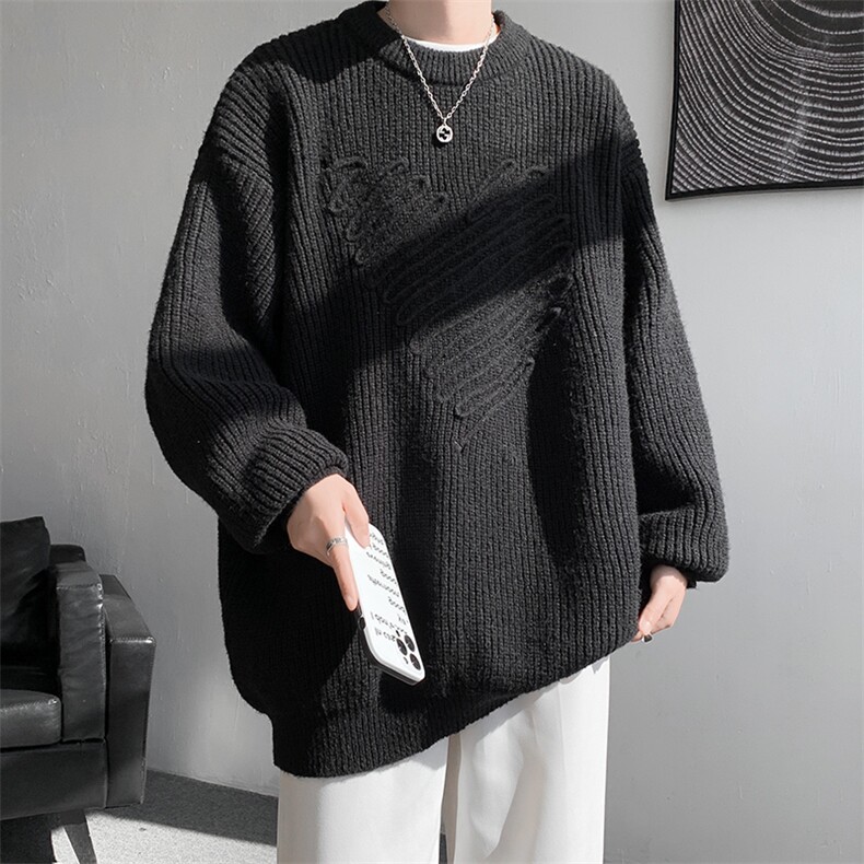 8XL-M特大码毛衣男高品质加厚宽松胖子毛衣针织衫MY1201P58控78,男装针织衫/毛衣,电商D206-1
