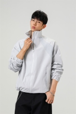美式罗纹拼接袖子褶皱大码M-5XL教练夹克男JK78056P69控105，男装夹克，星座226-1