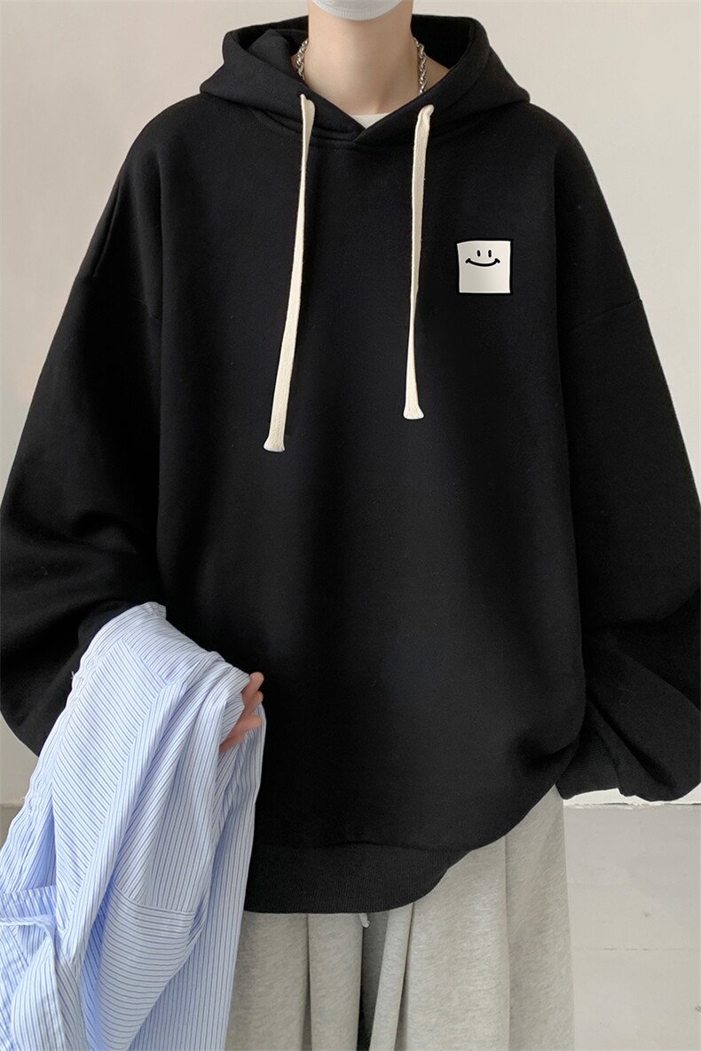 连帽卫衣男大码运动服帽衫外套WY2316-P35加绒款-P40,男装卫衣,电商A040
