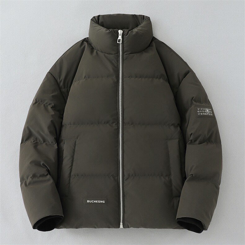 立领机车皮衣羽绒服2024年冬季新款加厚情侣款PU皮保暖外套1001,男装皮衣,电商A234