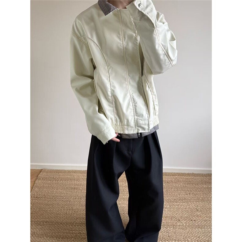 自家图~老钱风miu系格纹拼接内里BOYX版夹克外套W1506/特P65,男装夹克,电商B350