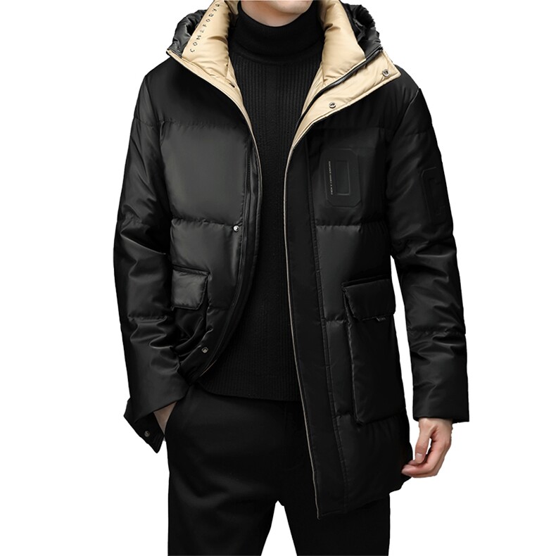 冬季新款中青年羽绒服爸爸装加厚棉衣保暖外套DFLDY10003-P300,男装羽绒服,电商B212（原钱塘6029）