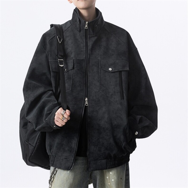 现货得物抖音品质男士皮衣夹克情侣外套JK306P80，男装夹克，星座1904A-1