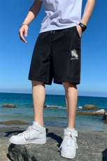 韩版休闲印花潮流短裤男宽松小清新大码中裤五分裤，男装休闲裤，电商C305A