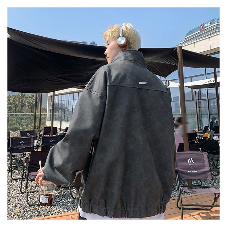 直播品质拉链大口袋美式复古做旧PU皮夹克X1213-DY2315-特P80,男装夹克,星座1213