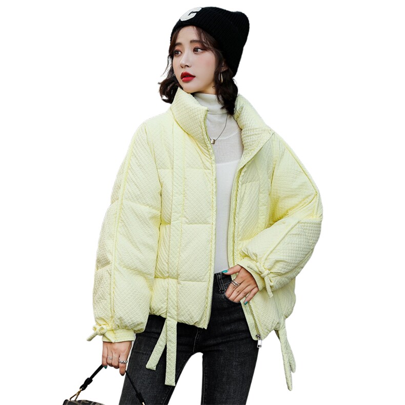 羽绒服女短款2022冬季新款韩版显瘦大毛领加厚保暖白鸭绒外甜美,女装羽绒服,卡杰菲