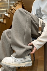 特批P30无差价秋季美式港风潮流肌理感男宽松百搭休闲裤K24009，男装休闲裤，电商A001