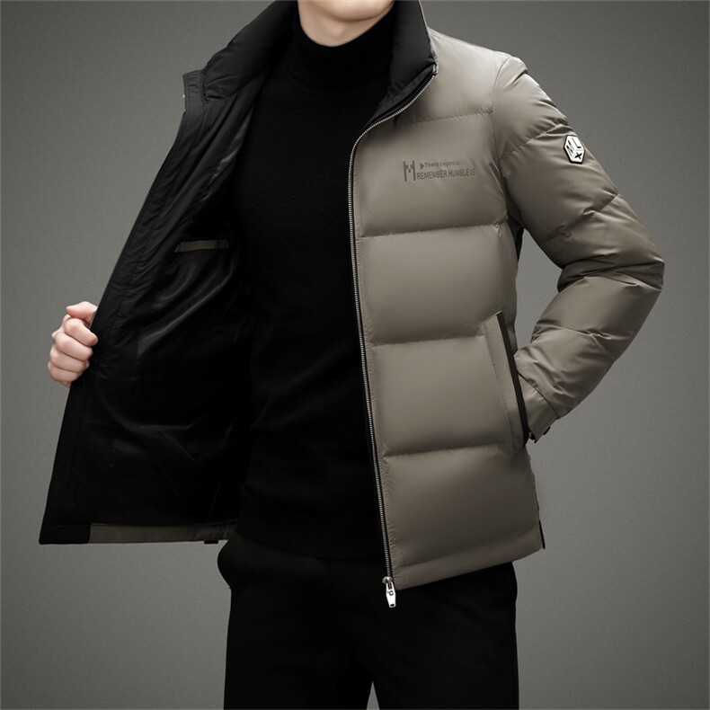 V2359钱塘2020-3秋冬新款男士立领羽绒服保暖休闲外套货稳P210,男装羽绒服,钱塘207-3