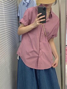 夏季短袖衬衫图片