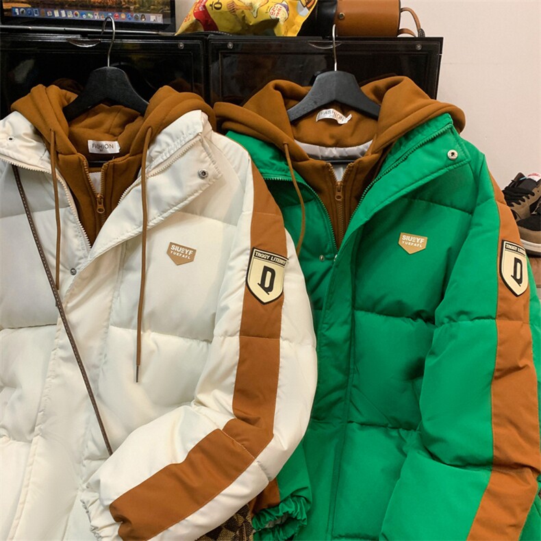 假两件连帽棉衣中性棉袄外套棉服男女面包服3361-P70控108,男装棉衣,星座207