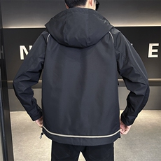 秋季夹克男高品质连帽外套型男商务休闲青年外套男N8817-P95，男装夹克，星座310B-3