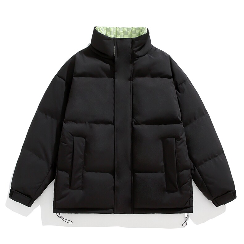 抖音得物品质深度库存三防面料假两件格子棉衣外套棉服WM666特P68图片