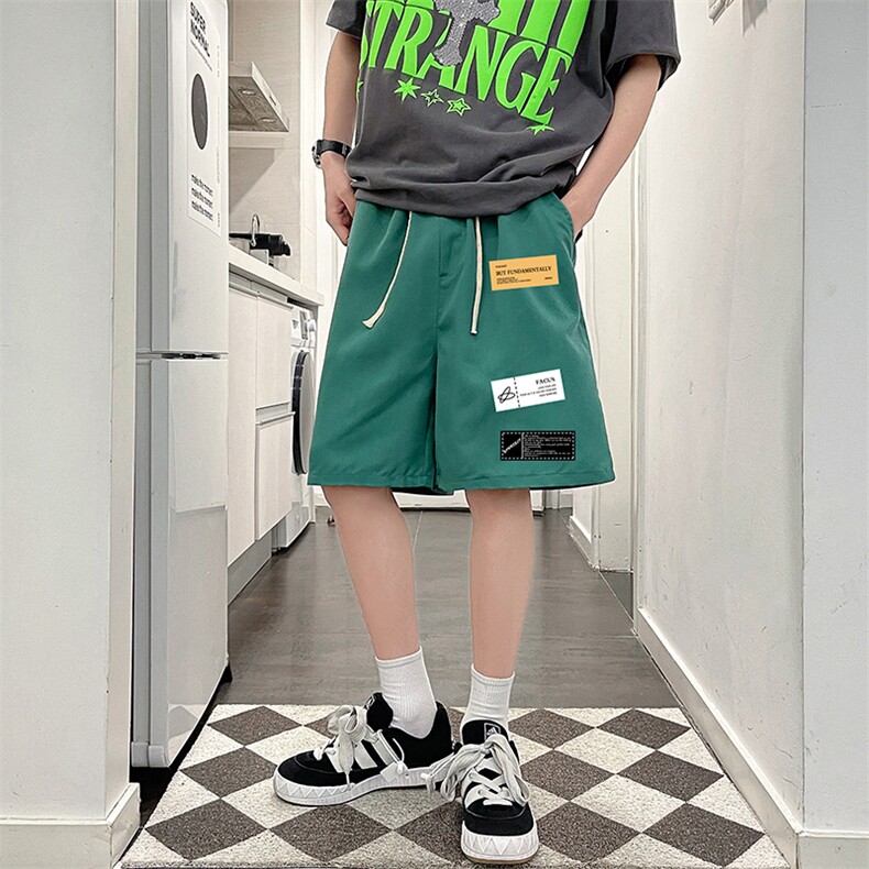 DK39118-P15港风休闲短裤男士大码运动五分裤男中裤男马裤,男装休闲裤,电商A040