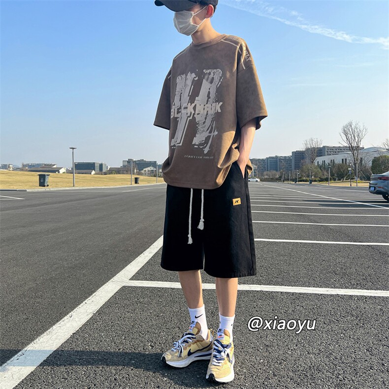 XZ616夏季新款麻绳贴标牛仔裤休闲短裤TY815P45控58,男装牛仔裤,星座512A（原616）