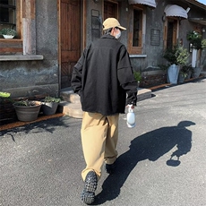 2024新款长袖潮流青春流行时尚春季翻领潮外穿夹克气质慵懒，男装夹克，星座716-3
