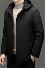 XL-PK8809秋冬男士新款夹克可脱卸兔毛内胆水貂领大衣保暖派克服，男装夹克，电商B360