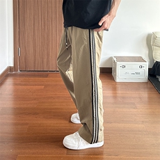 大量现货男装设计感侧边条纹速干裤夏款潮流痞帅百搭DY5036-特P35，男装休闲裤，电商A178