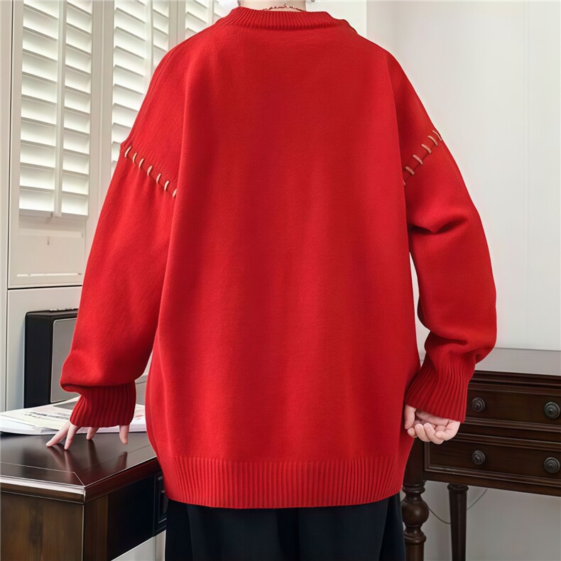 1506-1/MZY131/P60毛衣男生秋冬季新款宽松阔版落肩袖针织衫男士,男装针织衫/毛衣,星座1506-1