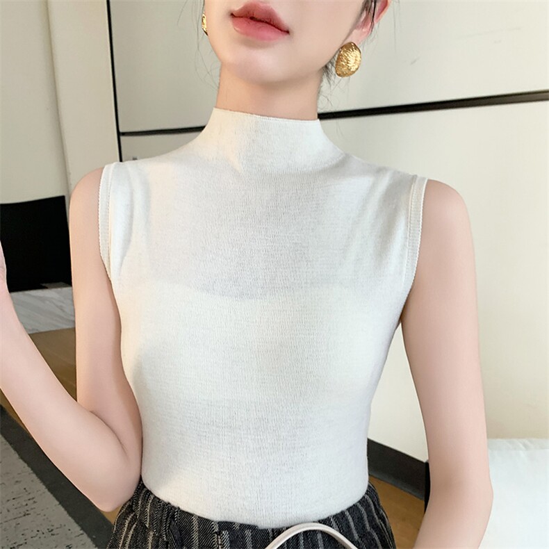 2025年秋季常规不连帽短袖高领柔软亲肤时尚百搭通勤,女装T恤,暖圣羊羊绒