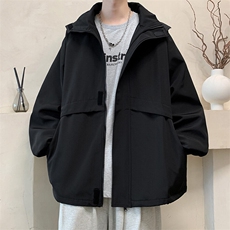 JK9086/P75春装新款个性可拆卸帽子外套男防风防水冲锋衣夹克男，男装夹克，电商A141