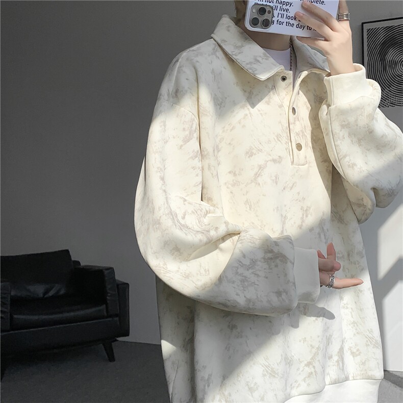 现货WY10165-特P48控88美式复古解构拼接大码男宽松情侣套头卫衣,男装卫衣,电商A059