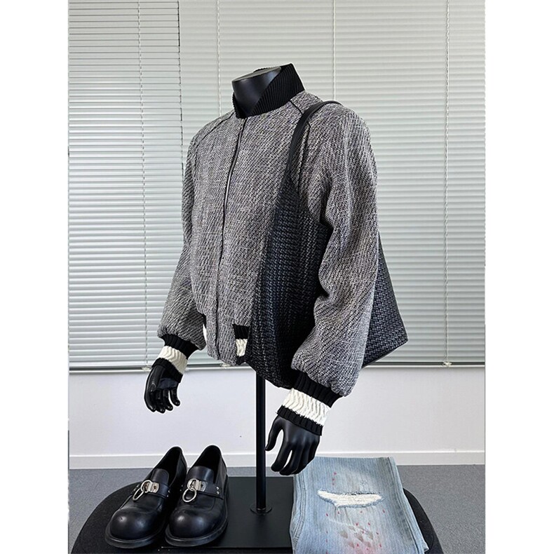 小香风夹克棒球服复古boxy外套JK7159特P80,男装夹克,星座908-1