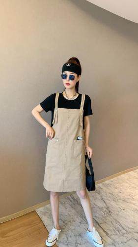 假两件套连衣裙，女装连衣裙，迷乐田子