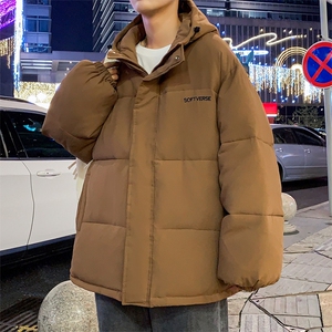 男装加厚冬棉衣男情侣棉服纯色连帽休闲外套棉袄MY006p138控158图片