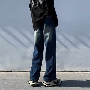 牛仔裤男秋季潮大码休闲裤子高街N1343P40