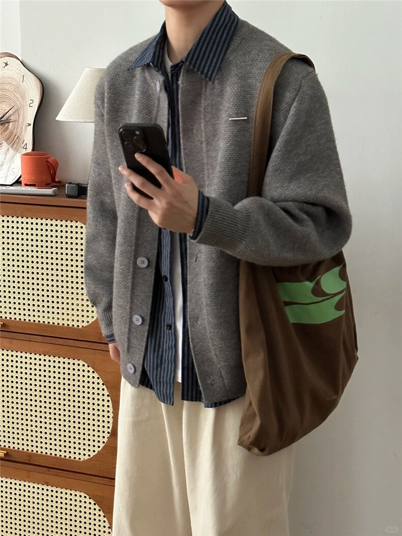 毛衣开衫86788-P65控109、35.6晴纶14.6锦纶49.8聚酯纤维,男装针织衫/毛衣,星座1302