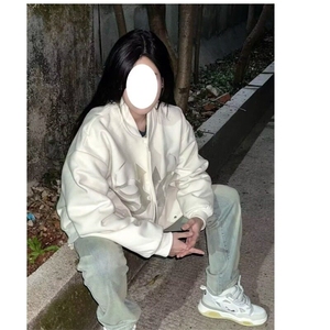 网络图现货  美式复古刺绣宽松休闲百搭夹克外套棒球服JV34-P68图片