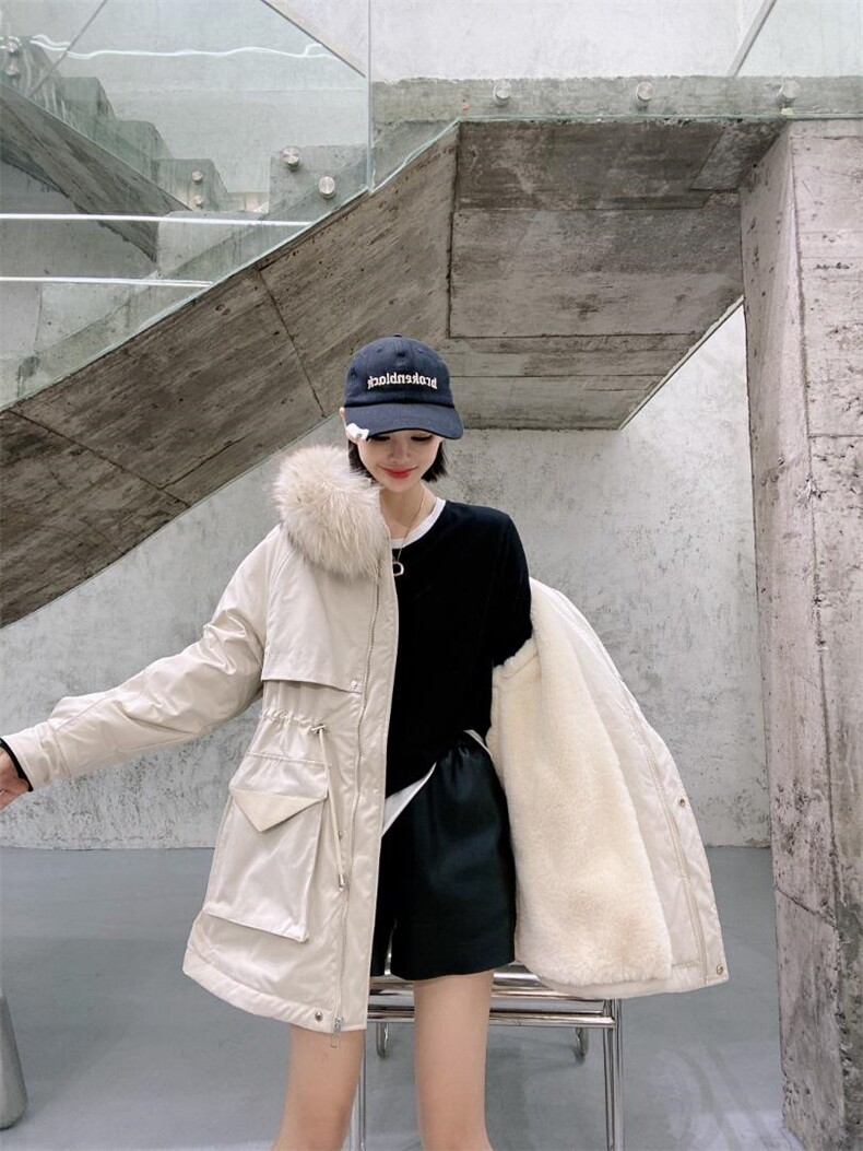 冬装新款派克羽绒服，女装羽绒服，叙号