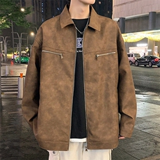 男士皮衣帅气机车飞行夹克美式扎染户外机能外套，男装夹克，星座1206（原A206）