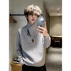 (有原版亮片)条纹交叉V领卫衣XZ514-2-HWY70-常规P25加绒P30，男装卫衣，星座514-2(原B239)