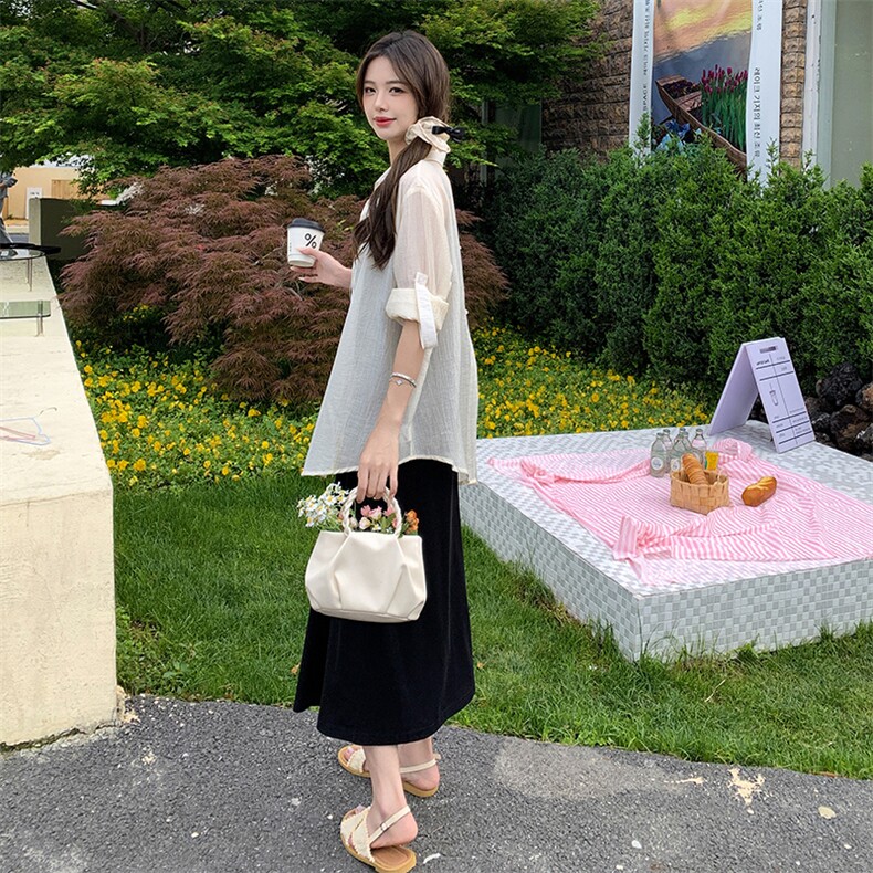 2024夏季（现货）超薄防晒服+针织吊带连衣裙P128K180,女装套装/套裙,慧峰