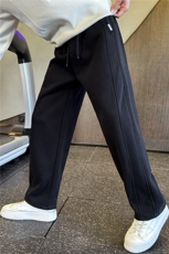 加绒加厚休闲裤男冬季2025新款大码男装休闲弯刀裤A313-18250-P68，男装卫衣，电商A313