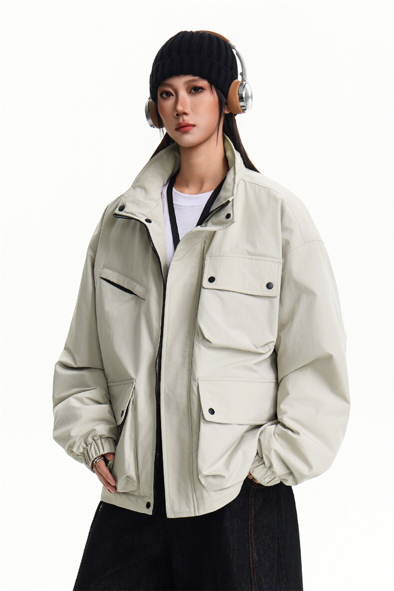 美式新款秋冬多口袋户外机能休闲棉衣外套A436-W990-P95138,男装棉衣,电商A436